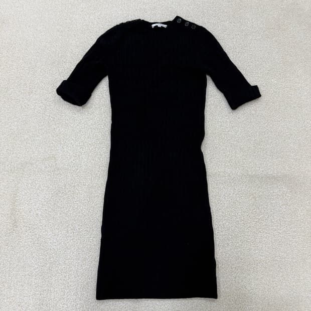 XS 까르뱅 여성 골지 울 니트 원피스 0129T1