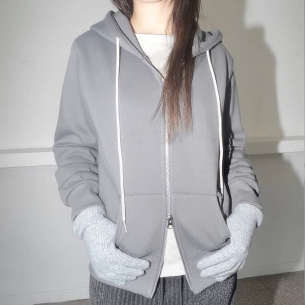 레귤러핏 후드집업