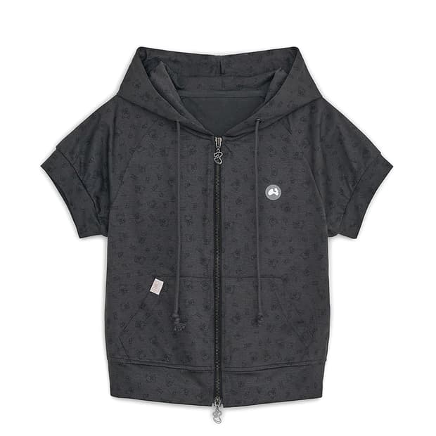 허그유어스킨 코리락쿠마 프린트 후드집업 반팔 후드 리락쿠마 후디 쿠마미미