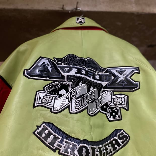 90s AVIREX 하이롤러 바시티 자켓 XXXL