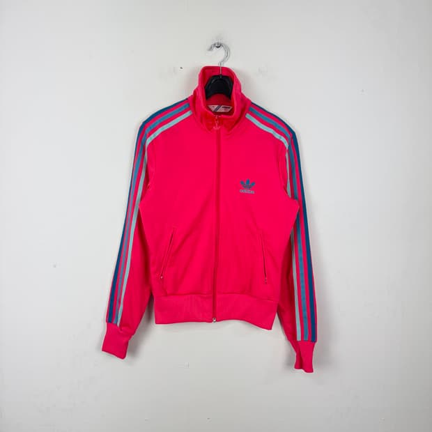아디다스 핑크 백로고 트랙탑 져지 XS <249>