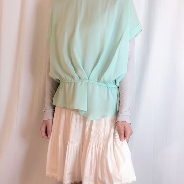 Sheer Ruffle T-shirt - Light Purple