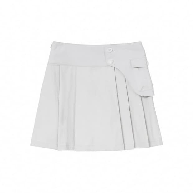 미세키서울 포켓 백 미디 스커트