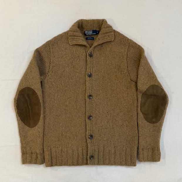 00s 폴로 랄프로렌 엘보패치 캐시미어 울 코위찬