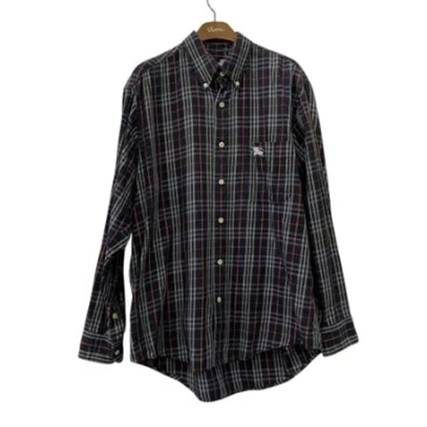 버버리 체크 긴팔셔츠 (S)