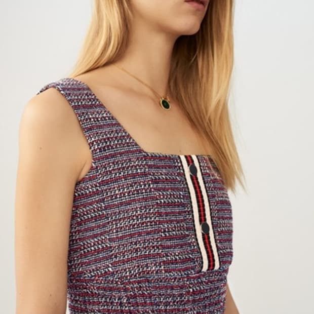 새) 마쥬 트위드 점프슈트 (멀티컬러)