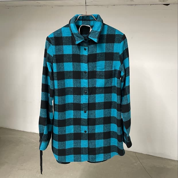N21 biz detail check shirt (s)