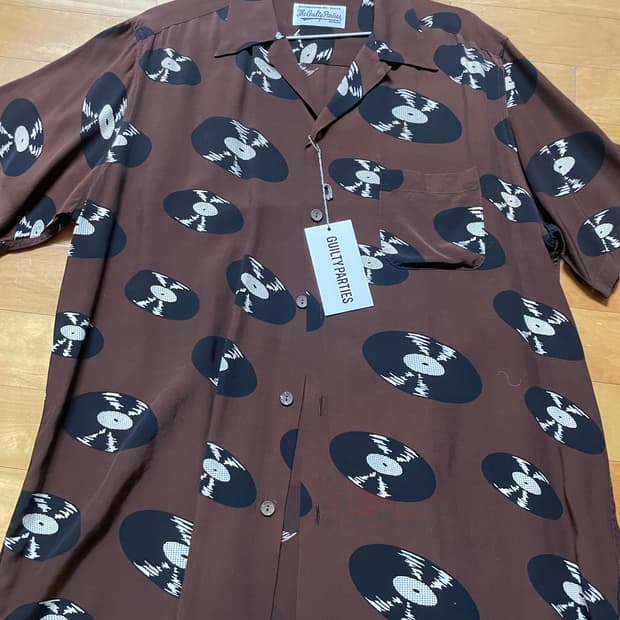 와코마리아 레코드셔츠 브라운xl 새상품