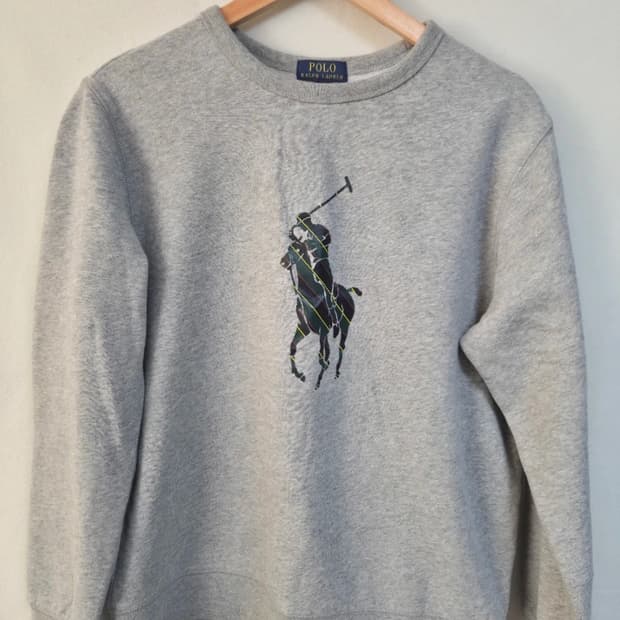 폴로 랄프로렌 빅 포니 맨투맨 그레이 XL