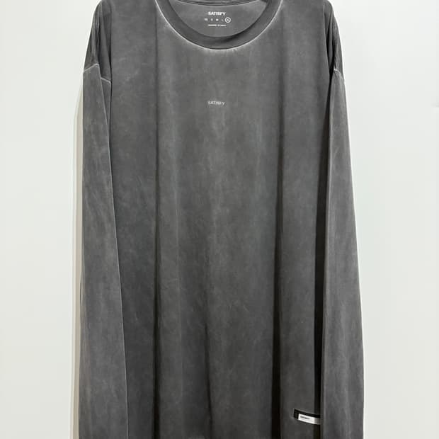 세티스파이 / 아우라라이트 롱 티셔츠 블랙 피그먼트 / XL