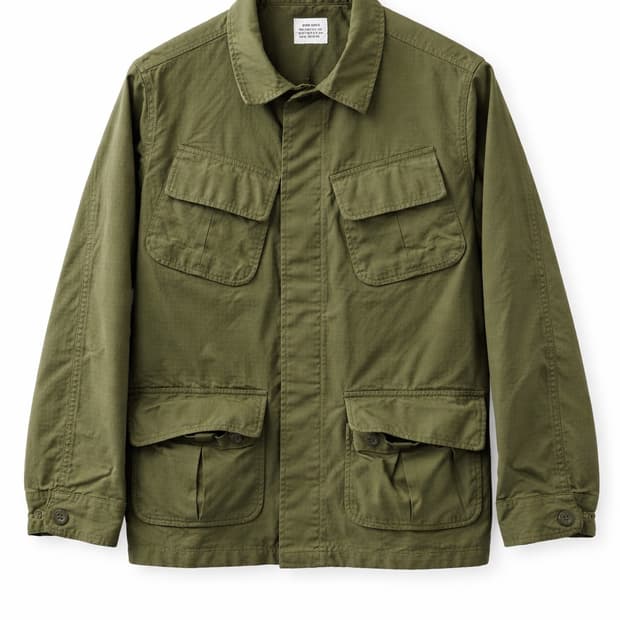 미군 베트남전 OG-107 정글자켓 립스탑 M-R