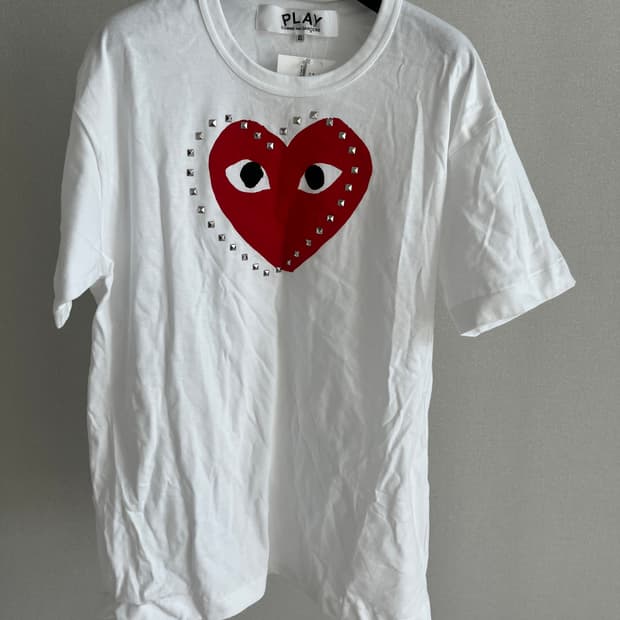 꼼데가르송 플레이 반팔티셔츠 XL