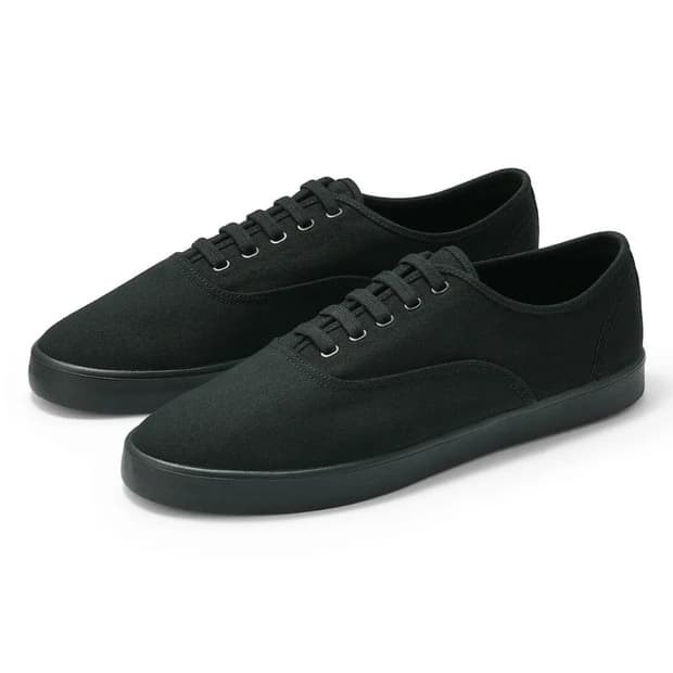 [275] 무인양품 MUJI 캔버스 스니커 블랙