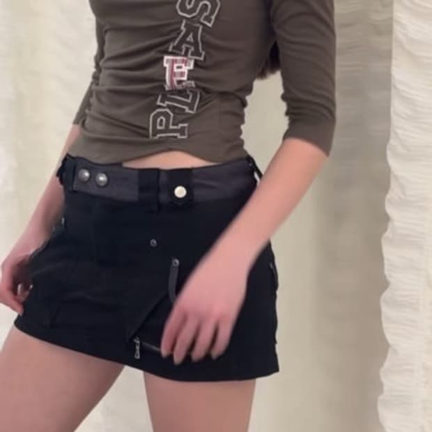 플리즈노팔로우 카밀라 포켓 미니 스커트 s