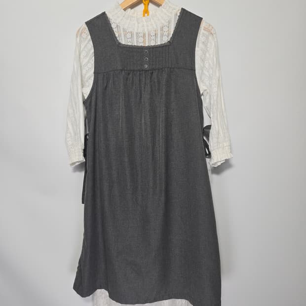 모리걸 세트 (원피스+레이스블라우스+레이스스커트) 3종