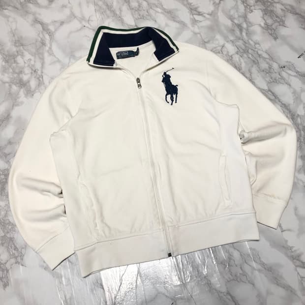폴로 랄프로렌 빅포니 집업 자켓 화이트