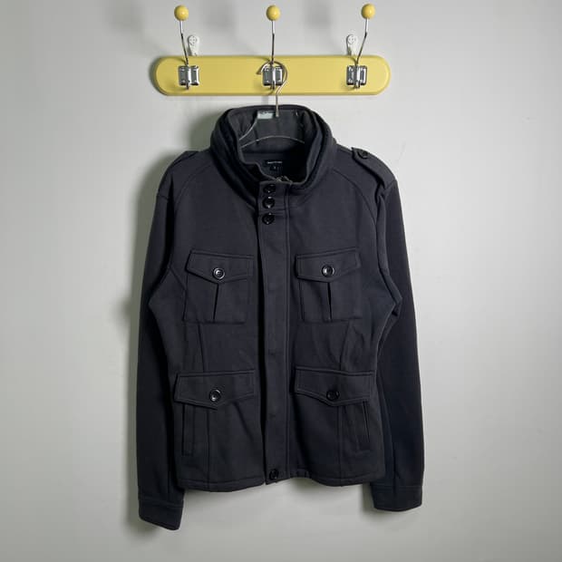 improves 블랙 코튼 포켓 유틸리티 자켓 L