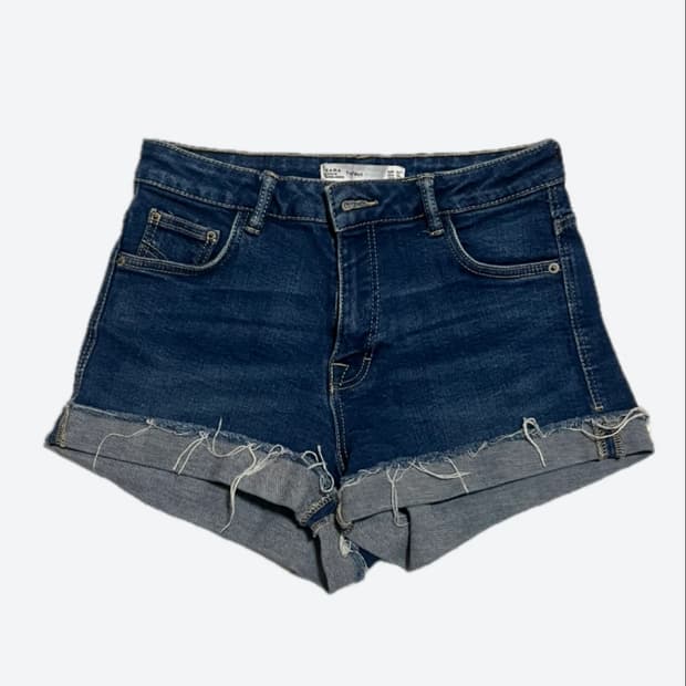 자라 트래플룩(Trafaluc) 데님 롤업 반바지 34