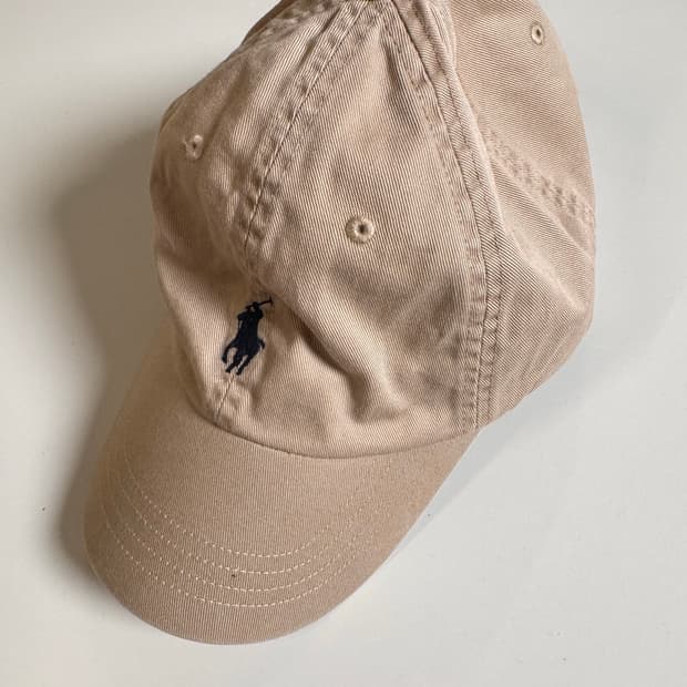 폴로 랄프 로렌 베이지 볼캡
