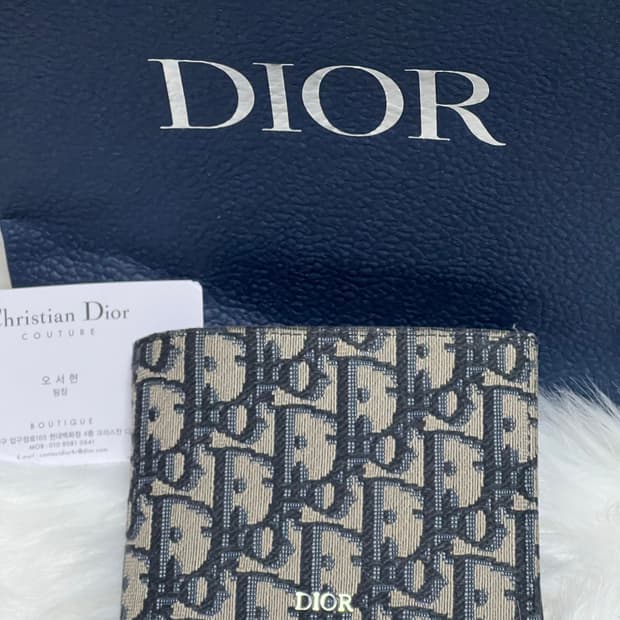 [신형] 디올 오블리크 반지갑