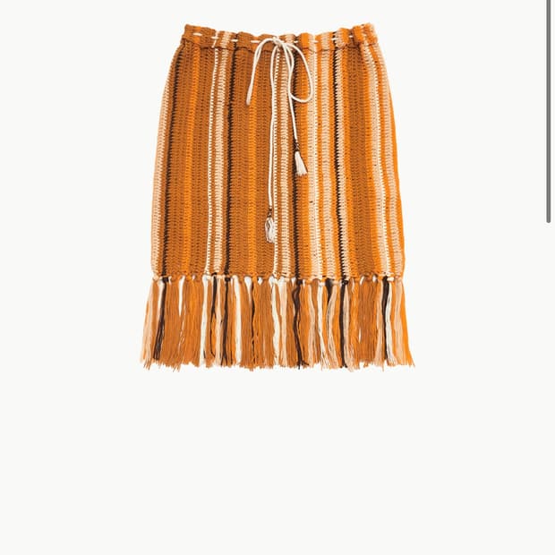 Nowos 니트 프린지 스커트