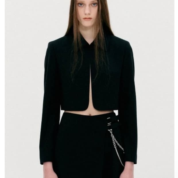 더오픈프로덕트 크롭 볼레로 자켓