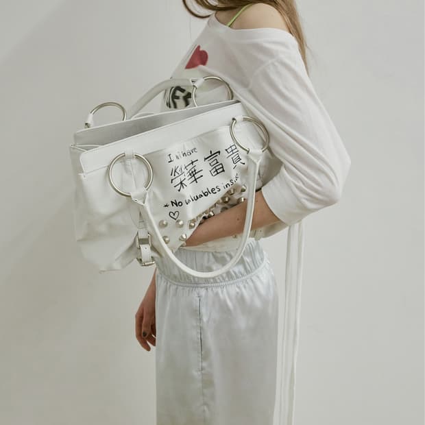 스컬프터 Millionaire Tote Bag White 토트백