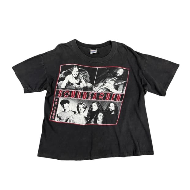 빈티지 90s Soundgarden 사운드가든 슈퍼언노운 티셔츠
