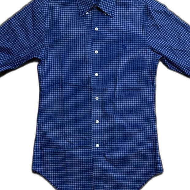 폴로 랄프로렌 블루 체크 셔츠