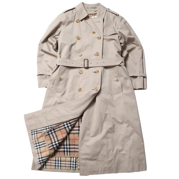 버버리Burberrys Double Breasted Belted Coat