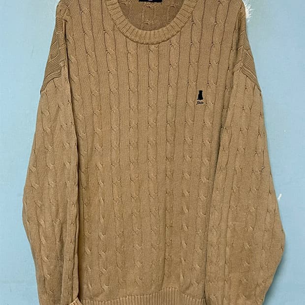 YALE 예일 남자 꽈배기니트 케이블 XXL 110