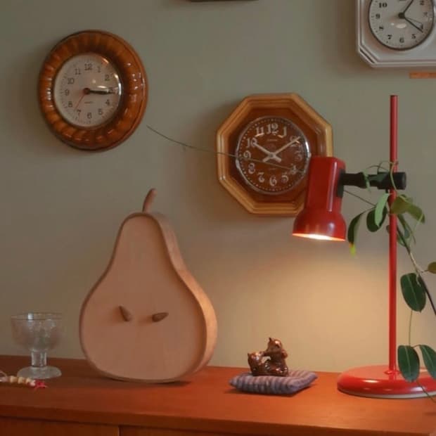 Pear Clock 벽시계
