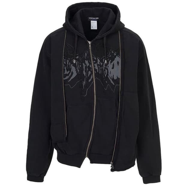costperkilo graffiti double zip hoodie x