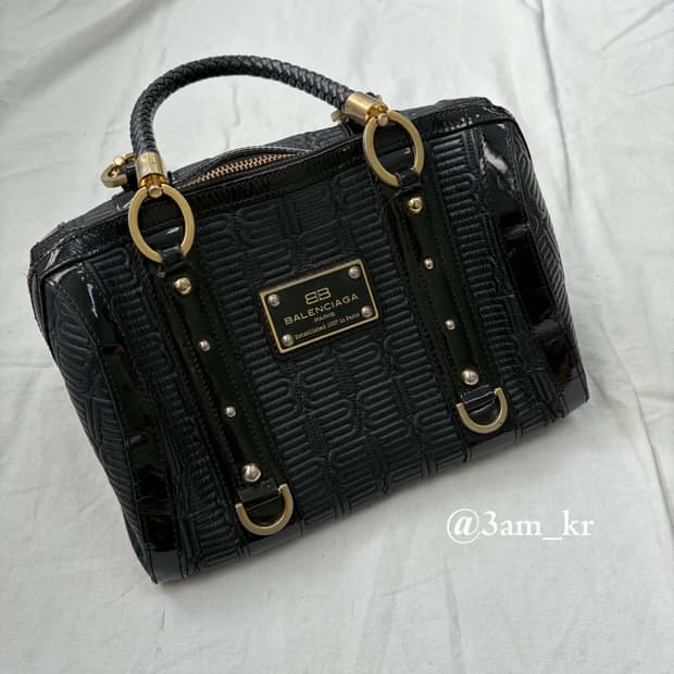 Balenciaga BB Monogram Boston Bag