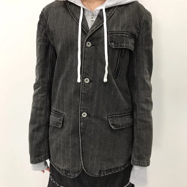 PPFM Pinstripe Tailored Work Jacket