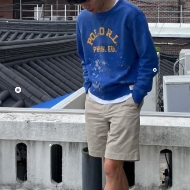 폴로 랄프로렌 페인티드 스웻셔츠 류준열