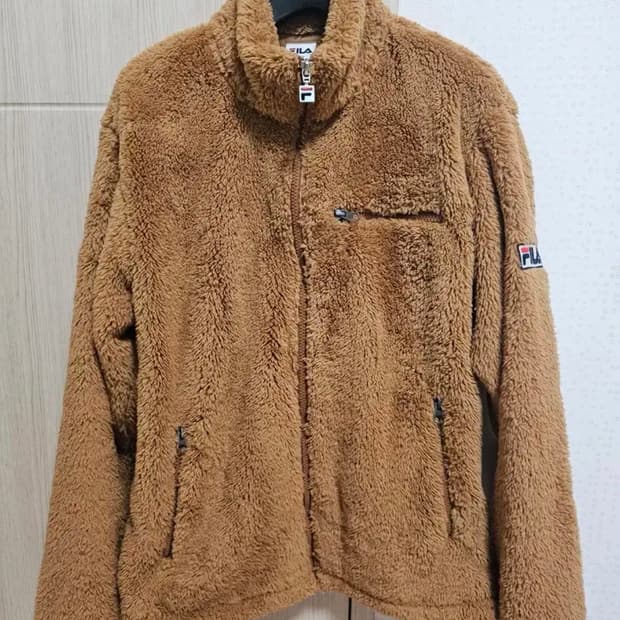 휠라 플리스 자켓 브라운 M