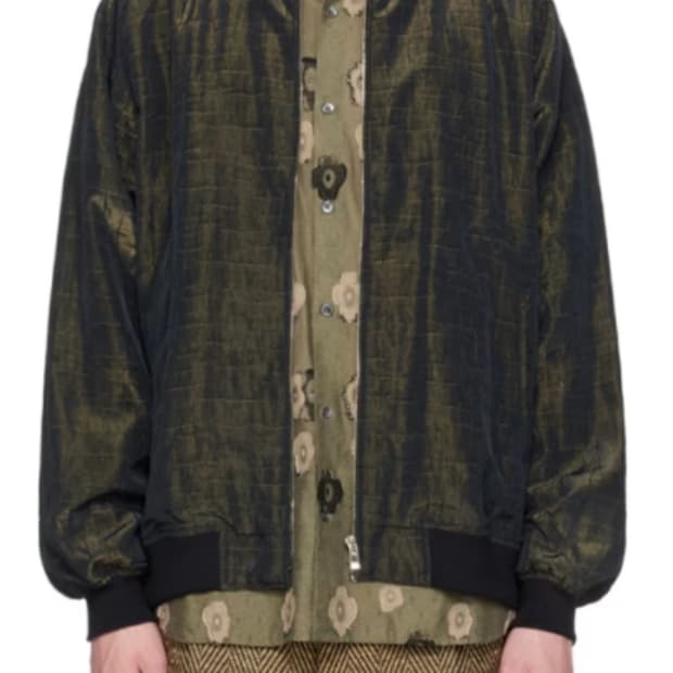 니들스 새틴 봄버 자켓