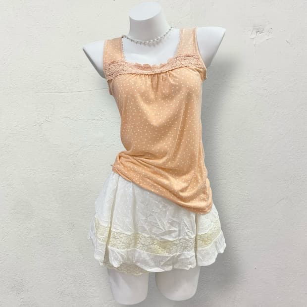 GROVE Polka Dot Lace Sleeveless
