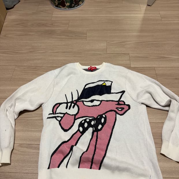 슈프림 핑크팬더 니트