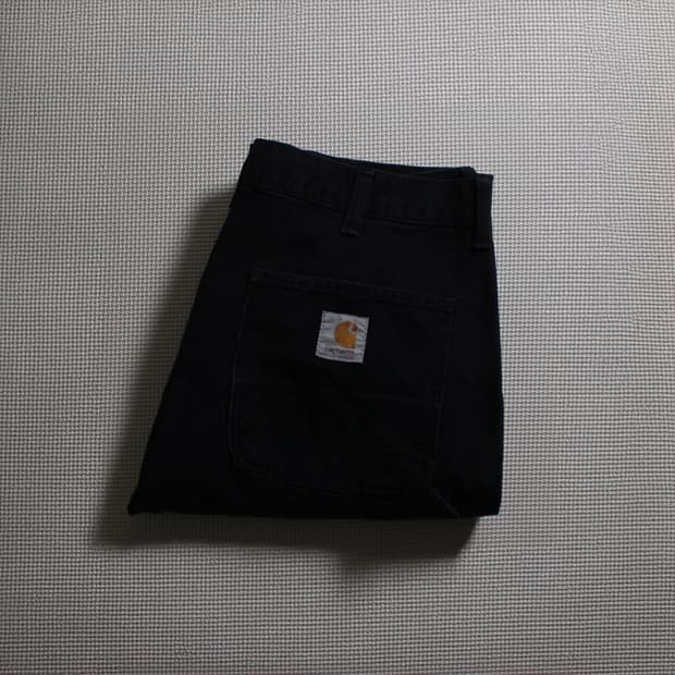 Carhartt 칼하트 더블니 블랙 워크팬츠 