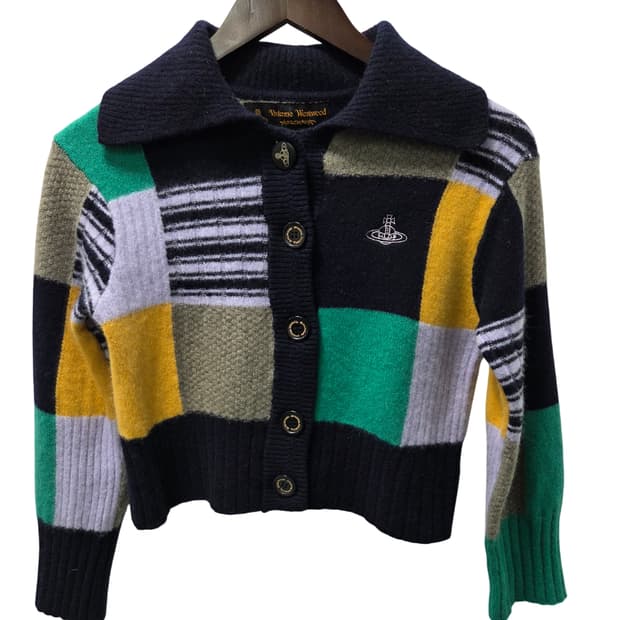 비비안웨스트우드 크롭 카디건 