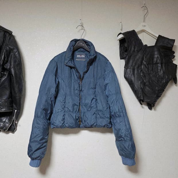 90s jean paul gaultier crop puffer