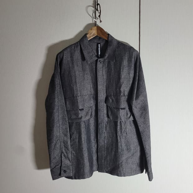 립 반 윙클 투 포켓 셔츠 자켓