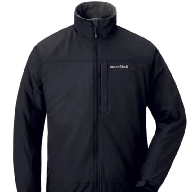 [L]몽벨 클리마플러스 플리스 쉘 자켓 바람막이 점퍼 블랙
