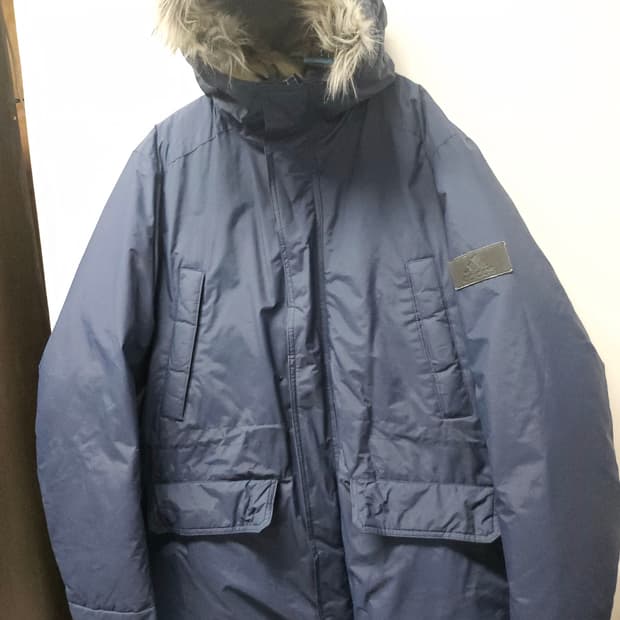 아디다스 후드 패딩 자켓 네이비 105