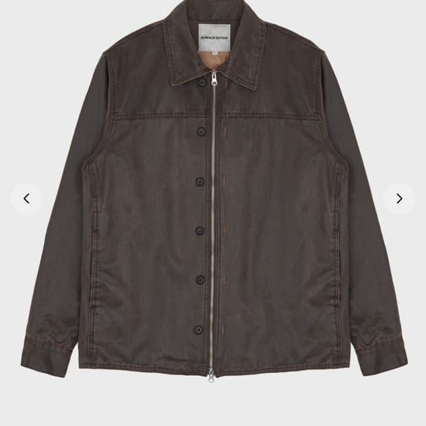 서피스에디션 버튼셔츠자켓 브라운 m