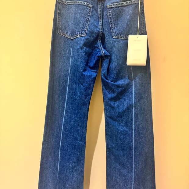 아워레가시 70s 컷 미드 블루 크리즈 데님