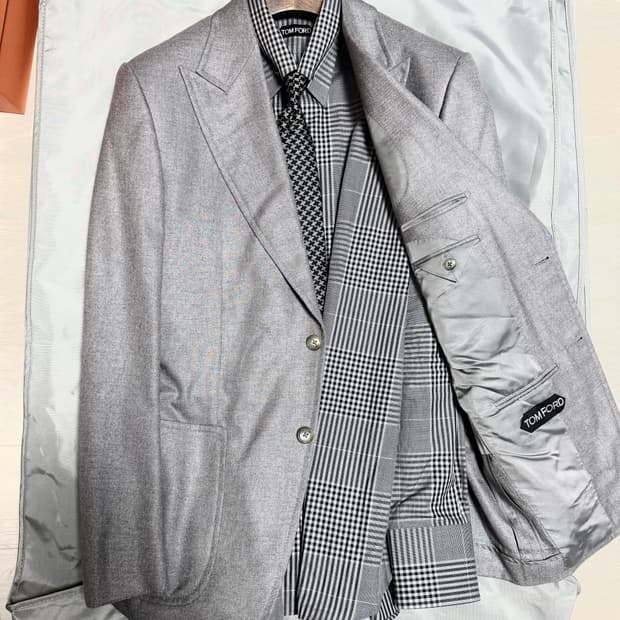 (명작,강추👍)톰포드 실크 캐시미어 자켓 블레이저 수트