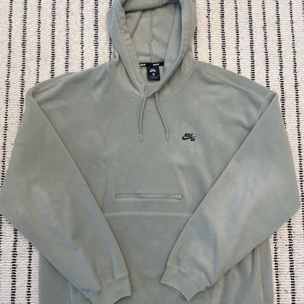 나이키 플리스 세이지그린 후드